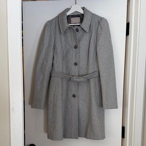 Banana Republic Heather Gray Women's Trench Coat